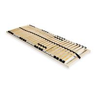 mtlskopl Rete a doghe in legno di faggio, 80 x 200 cm, 7 zone, 28 lamelle, grado di durezza regolabile per un comfort ergonomico nel letto singolo, letto per gli ospiti, camera dei ragazzi