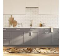 mtlskopl Runner da cucina, 60 x 180 cm, multicolore, vintage, superficie in velluto, antiscivolo, fondo in PVC, lavabile a 30 gradi, isolamento acustico, per soggiorno, corridoio, cameretta dei