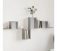 mtlskopl Scaffale da parete, grigio cemento, 104,5 x 10 x 43 cm, in robusto materiale di legno, moderna libreria sospesa, portata fino a 30 kg, salvaspazio per Living Room Bedroom, ufficio, cucina
