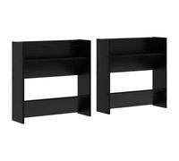 mtlskopl Scarpiera a parete, set da 2 pezzi, in legno di quercia, 60 x 18 x 60 cm, con 4 ripiani, salvaspazio, design moderno, per corridoio, camera da letto e camera degli ospiti