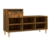 mtlskopl Scarpiera da 102 x 36 x 60 cm, con cassetto e 6 scomparti, materiale in legno e gambe di eucalipto, design moderno e miracolo di spazio per corridoio, camera da letto e ufficio