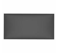 mtlskopl Set di 12 testate da parete, colore grigio, 30 x 15 cm, design moderno, rivestimento in legno, pannelli da parete imbottiti per camera da letto, facile da montare, parete posteriore per letto