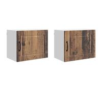 mtlskopl Set di 2 armadi da cucina da parete, 50 x 31 x 40 cm, in legno moderno, robusto, durevole, salvaspazio, per cucina, corridoio, casa bar