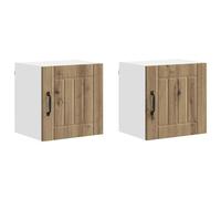 mtlskopl Set di 2 armadi da cucina moderni, in rovere Artisan, 40 x 31 x 40 cm, in legno robusto e salvaspazio, come mobile da cucina o armadio a buffet, per cucina, sala da pranzo, corridoio