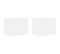 mtlskopl Set di 2 armadi pensili, colore bianco, 50 x 31 x 40 cm, in legno dal design moderno, robusto e durevole, per cucina, sala da pranzo, corridoio