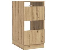 mtlskopl Set di 2 armadietti da bagno in rovere Artisan, armadio da bagno multiuso per bagno e corridoio, con ante e scomparti, 50 x 68 x 102 cm