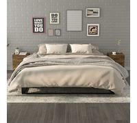 mtlskopl Set di 2 comodini per affumicatura, 40 x 35 x 47,5 cm, con gambe in metallo, design moderno con cassetti, robusti tavolini per camera da letto, letto a molle e soggiorno