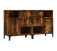 mtlskopl Set di 2 credenze, 60 x 35 x 70 cm, in legno con 4 scomparti, moderno buffet da cucina, per soggiorno, corridoio, camera da letto