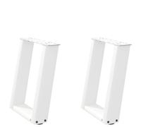 mtlskopl Set di 2 gambe per tavolino da caffè a forma di U, 38 x 43 cm, moderne guide da tavolo in acciaio verniciato a polvere, struttura stabile per tavolino da caffè e panca, materiale di montaggio