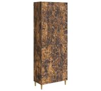 mtlskopl Set di 2 mobili modulari in rovere affumicato, armadio versatile con 3 ante, 3 cassetti e 3 ripiani, credenza flessibile per soggiorno, ufficio e terrazza