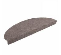 mtlskopl Set di 5 tappetini per gradini, autoadesivi, beige, semicircolari, 65 x 21 x 4 cm, antiscivolo, in tessuto non tessuto agugliato, per la protezione delle scale e la riduzione del rumore