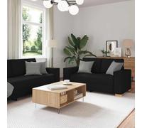 mtlskopl Set di divani da 2 + 3 posti, rivestimento in tessuto, struttura in legno e metallo, larghezza 160 e 220 cm, imbottitura spessa, moderna, per soggiorno, soggiorno, camera degli ospiti