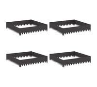 mtlskopl Set di recinzione da giardino, 5 pannelli doppi e 2 pali, verde, 1,7 x 2 m
