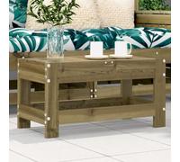 mtlskopl Sgabello da giardino, 62 x 30 x 32 cm, in legno di pino impregnato in autoclave, design moderno a doghe per esterni, ideale anche come tavolino per balcone, terrazza e giardino d'inverno