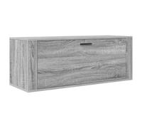 mtlskopl Sonoma - Scarpiera da parete, 100 x 35 x 38 cm, in legno dal design moderno, con 2 scomparti, pieghevole, salvaspazio, per corridoio, soggiorno, camera da letto
