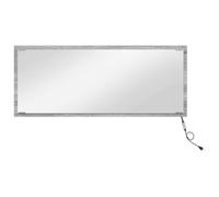 mtlskopl Sonoma - Specchio da parete a LED, 90 x 37 cm, con illuminazione USB, design moderno, robusto e durevole, per bagno e WC degli ospiti