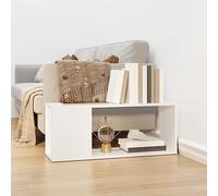 mtlskopl Supporto per TV bianco, 80 x 24 x 32 cm, in legno, piccolo, moderno, minimalista, open shelf storage for Living Room Bedroom Study Compact Media Console