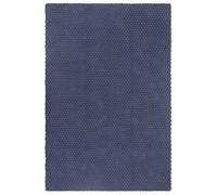 mtlskopl Tappeto in cotone blu navy, 160 x 230 cm, 3900 g/m², robusto, design moderno e morbido tappeto per soggiorno, camera da letto e ingresso