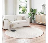 mtlskopl Tappeto in pelliccia sintetica con coniglietti olite, rotondo, 200 x 200 cm, in poliestere, extra morbido e caldo, design moderno e minimalista per Living Room, camera da letto, corridoio
