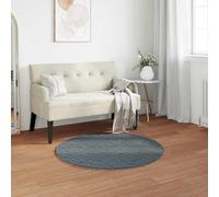 mtlskopl Tappeto rotondo in pelliccia sintetica, 120 cm, per camera da letto, in poliestere, extra morbido e caldo, design moderno e minimalista per Living Room, camera da letto, corridoio