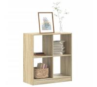 mtlskopl Tavola da libro a 4 livelli, 68,5 x 32 x 75 cm, marrone Sonoma Oak Particle Board Small Modern Bookshelf Organizer for Living Room Bedroom Office Studio