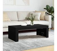 mtlskopl Tavolino da salotto, nero, 102 x 50 x 36 cm, in legno dal design moderno, robusto e durevole, come tavolino da soggiorno, per soggiorno, camera da letto, corridoio