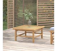 mtlskopl Tavolo da giardino in bambù, 65 x 55 x 30 cm, design moderno, robusto e durevole, per balcone, terrazza e giardino d'inverno, per esterni, piccolo e leggero, per salotto