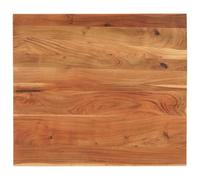 mtlskopl Tavolo in legno di acacia, 90 x 80 x 2,5 cm, in legno massello rettangolare, moderno design rustico, facile da pulire, cucina, sala da pranzo, balcone e ufficio
