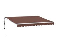 mtlskopl Tenda da sole automatica, 350 x 250 cm, in alluminio verniciato a polvere, con telecomando, materiale robusto per uso esterno, design moderno, per balcone, terrazza, bar, giardino