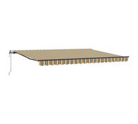 mtlskopl Tenda da sole retrattile, 450 x 350 cm, con robusto telaio in alluminio e tessuto resistente ai raggi UV, per terrazza, balcone, giardino, design moderno, manuale e telecomando