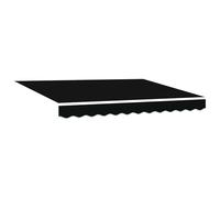 mtlskopl Tenda da sole retrattile nera, 300 x 250 cm, in alluminio e robusto tessuto per esterni, con telecomando, design moderno, per balcone, terrazza e giardino