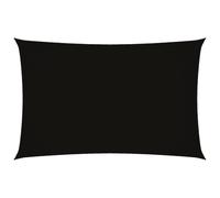 mtlskopl Tenda parasole rettangolare, 2 x 4,5 m, in tessuto Oxford, per giardino, terrazza e balcone, robusto tessuto con anelli di fissaggio in acciaio inox, colore nero