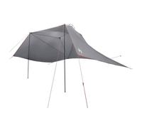 mtlskopl Tenda per auto grigio e arancione, 350 x 250 cm, mobile carport pieghevole in poliestere e acciaio, pratico riparo per auto e garage per giardino e vialetto