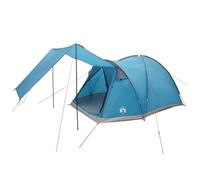 mtlskopl Tenda posteriore per 4 persone, per SUV e minivan, spaziosa tenda da campeggio con aste in acciaio, tenda da cabina blu per esterni e viaggi, 398 x 260 x 177 cm