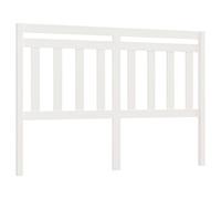 mtlskopl Testiera bianca 166 x 4 x 100 cm in legno di pino massiccio, design moderno, robusto pannello posteriore per camera da letto, aspetto imbottito, compatibile con telaio del letto