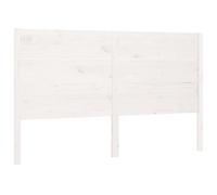 mtlskopl Testiera bianca 206 x 100 cm in legno di pino massiccio, design rustico e comodo supporto per la schiena, compatibile con speciali telai per letto e camera degli ospiti