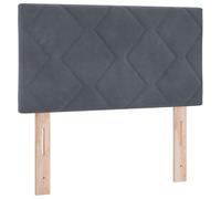 mtlskopl Testiera da letto a LED, 80 cm, grigio scuro, in ecopelle, altezza regolabile, illuminazione RGB, design moderno, massiccio, confortevole, protezione da parete per camera da letto, camera dei