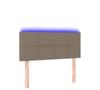 mtlskopl Testiera da letto a LED, 80 x 5 x 78 - 88 cm, in tessuto, regolabile in altezza, con listello RGB, per letto matrimoniale, divano letto e camera dei ragazzi