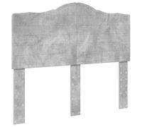 mtlskopl Testiera in cemento grigio 138 x 3 x 100 cm in legno look moderno letto robusto parete posteriore per camera da letto strutture