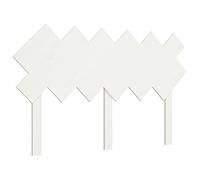 mtlskopl Testiera in pino massiccio, colore bianco, 132 x 81 cm, design rustico e comodo supporto per la schiena per camera da letto, camera degli ospiti e letti d'albergo
