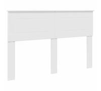 mtlskopl Testiera moderna bianca lucida 140 cm realizzata in robusto legno linee chiare durevolezza facile da pulire per camera da letto urbana, camera degli ospiti e camera dei ragazzi