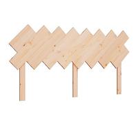 mtlskopl Testiera per letto 159,5 x 80,5 cm, in legno di pino massiccio, look rustico, non trattato, retro naturale, per camera da letto, camera degli ospiti, design moderno, facile da montare