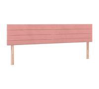 mtlskopl Testiera per letto in velluto, 180 x 5 x 78/88 cm, regolabile in altezza, colore rosa, per camera da letto, soggiorno, camera dei ragazzi, elegante cuscino in velluto e gambe in legno