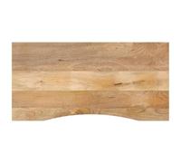 mtlskopl Vassoio da scrivania in legno di mango, 120 x 50 x 2,5 cm, con apertura, in legno massello, look riposante, robusto e durevole, per ufficio, sala da pranzo, balcone, piccola zona giorno