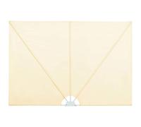 mtlskopl Ventaglio pieghevole per balcone, terrazza, 240 x 160 cm, tenda da sole laterale, protezione da vento e sguardi indiscreti, per balcone, terrazzo, giardino, con telaio in acciaio
