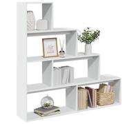 mtlskopl White Room Divider Bookshelf - Display in legno, 143,5 x 29 x 143,5 cm, design moderno per Living Room Bedroom Office