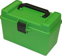 MTM 50 Rotondo Deluxe maneggiato munizioni per fucile Caso ,22-250, .308 Win, 45-70 (Verde)