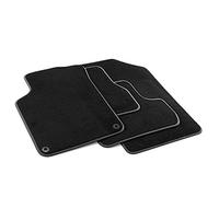 MTM PRO-578 Tappetini per Citroen C3 II / DS3 2010>2016 , su Misura in Velluto, Bordi in Similpelle e Doppia Impuntura Cromata