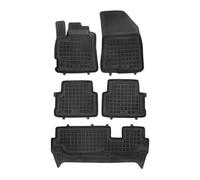 MTM Tappetini Gomma per Dacia Jogger 7 posti 2022- Design a Vaschetta, su Misura con Bordi Rialzati cod. 3D 10062