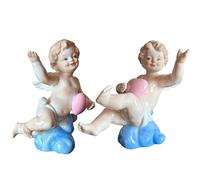 MTME Statuette in porcellana, angelo Cupido, memorabilia, regali, scultura decorazione per la casa (Sogno di volare)